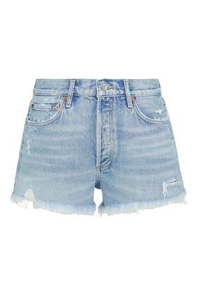 Agolde Parker Denim Şort - Rahat Kesim