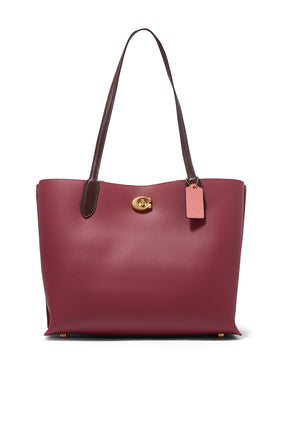 Siyah Kiraz Renkli Willow Tote Çanta
