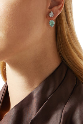 Boucheron Serpent Bohème Tek Sedef Küpe