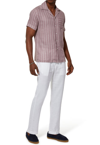 Yazlık Keten Chino Pantolon - Beyaz