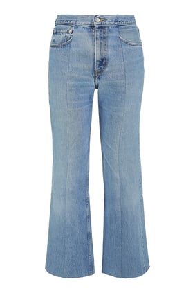 E.L.V. Denim Kadın Fırfırlı Jean Pantolon