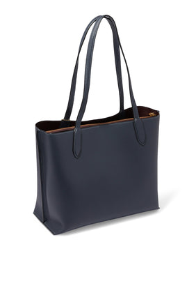 Navy Mavi Willow Tote Çanta - Şık ve Kullanışlı