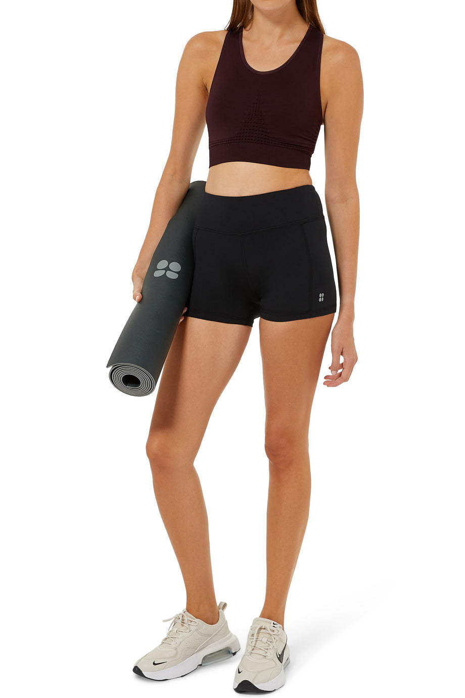 Stamina Spor Sütyeni - Bordo Renk