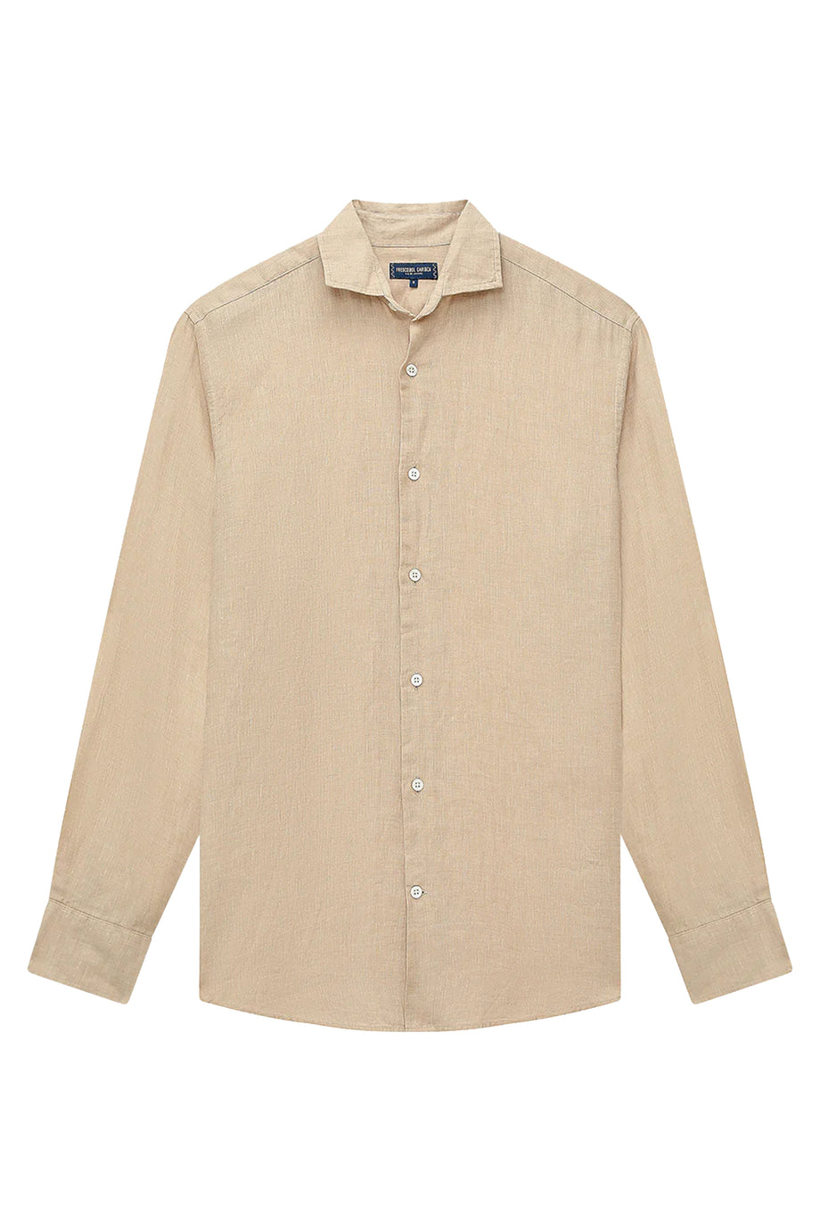 Keten Uzun Kollu Gömlek - Bej