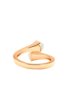 Cleo Ay Taşı Pırlanta Yüzük - Rose Gold