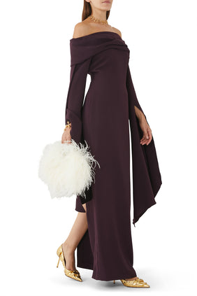 Arden Maxi Elbise - Mor