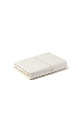 Quadra Yatak Örtüsü Lüks Altın Sınır İşlemeli Mısır Pamuk, 260x240