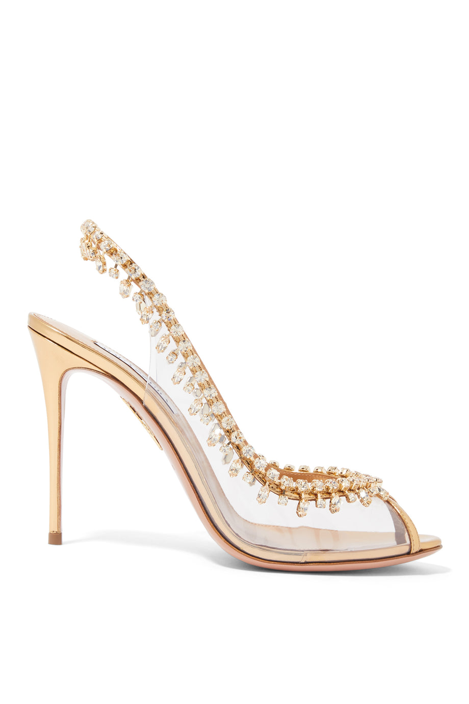 Aquazzura Temptation 105 Kristal Sandalet