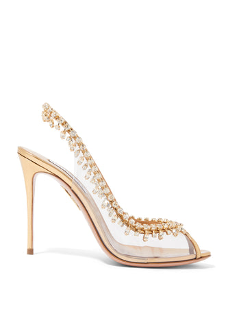 Aquazzura Temptation 105 Kristal Sandalet