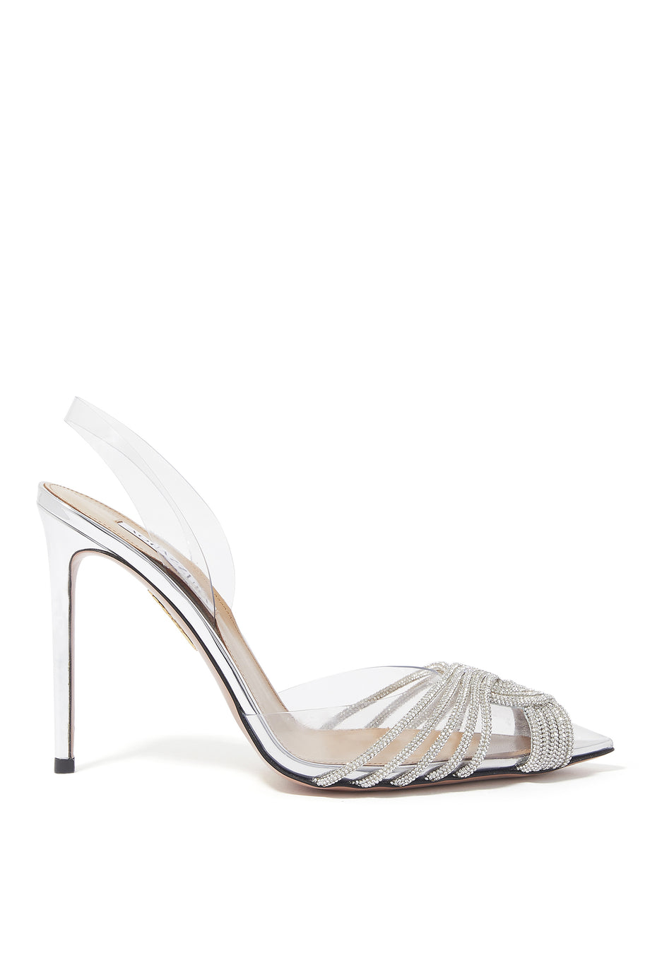 Gatsby 105 Kristal Topuklu Ayakkabılar - Gümüş