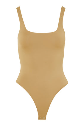 Beli Saran Modern Tank Bodysuit - Bej