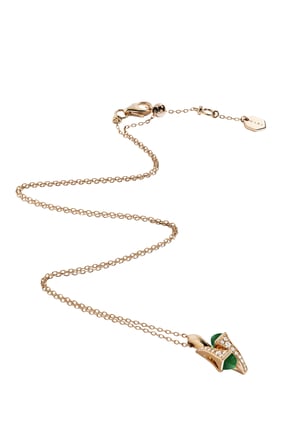 Cleo Huggie 18K Sarı Altın ve Elmas Kolye