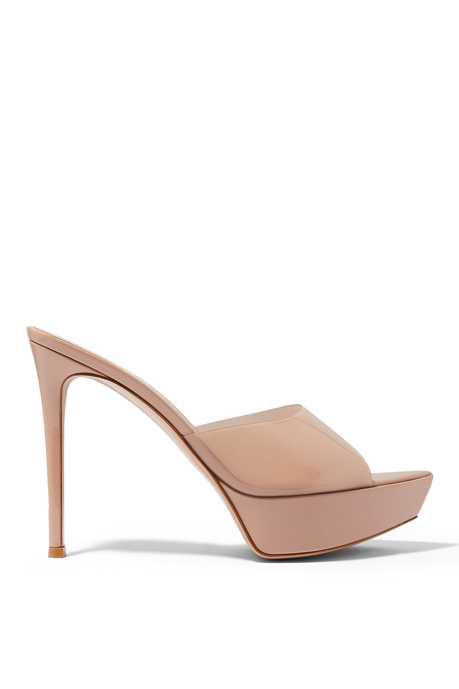 Betty 85 mm Plexi Platform Topuklu Ayakkabı - Bej