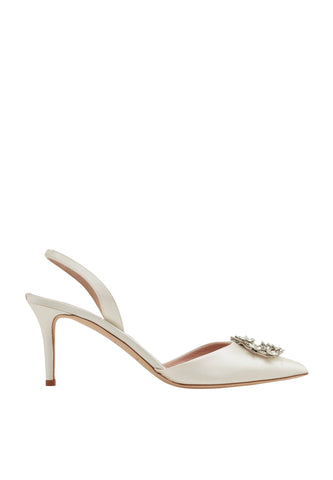 Edith Krem Renk Slingback Sandalet