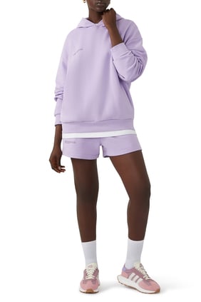 365 Kapşonlu Sweatshirt - Orkide Moru