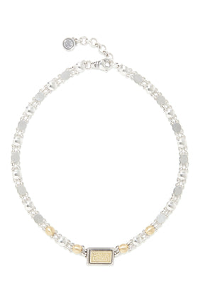 Büyüleyici Choker, 18 Ayar Altın & Gümüş