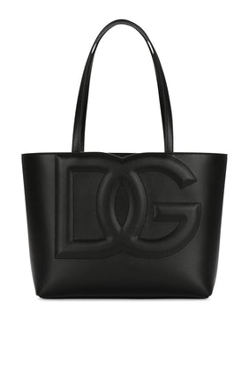 Küçük DG Logo Alışveriş Çantası - SİYAH