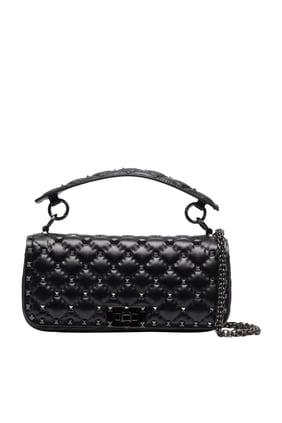 Valentino Garavani Stud Spike Baguette Çantası