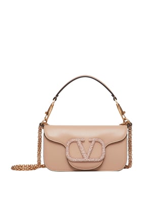 Valentino Garavani Locò Kristal Omuz Çantası