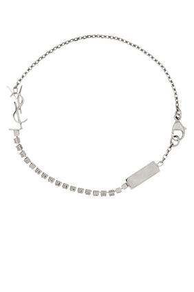 Cassandre Charm Bilezik - Metal ve Taşlı - Gümüş