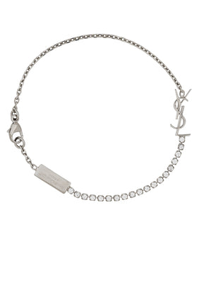 Cassandre Charm Bilezik - Metal ve Taşlı - Gümüş