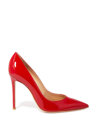 Parlak Kırmızı Patente Topuklu Sandalet