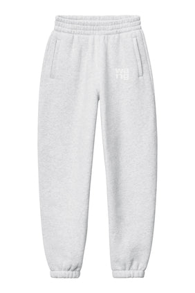 Logo Baskılı Sweatpant - Gri Renkli
