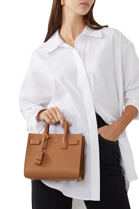 Saint Laurent Kaliteli Deri Nano Tote Çanta