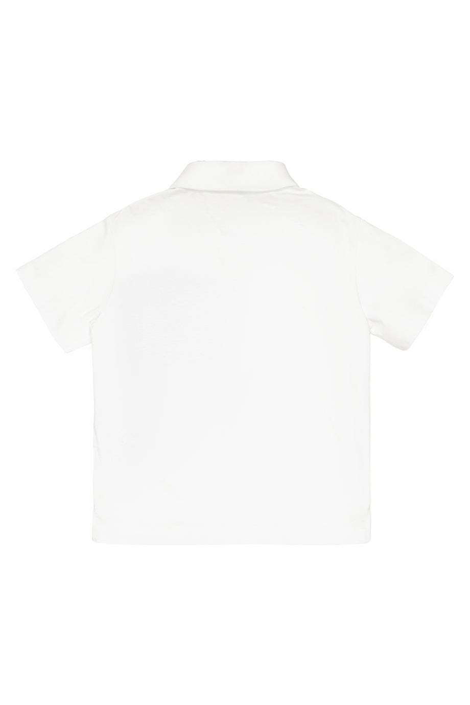 Çocuk Logo Cepli Polo Yaka Tişört - Beyaz