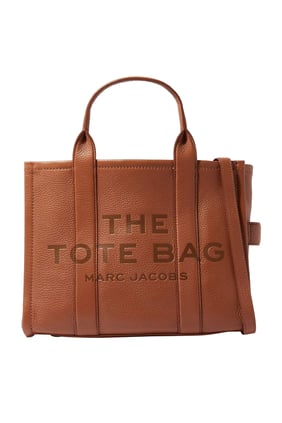 Kahverengi Deri Mini Tote Çanta