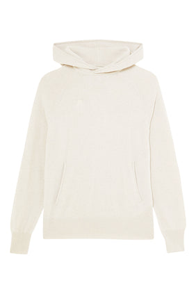 Geri Dönüştürülmüş Kaşmir Kapüşonlu Sweatshirt - Bej