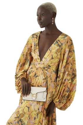 Tabby Zincir Clutch - Krema