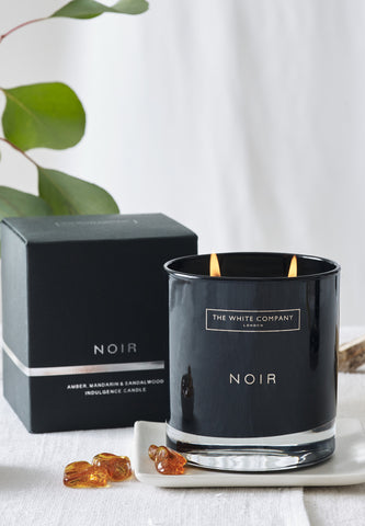 Paris Esintili Mandalina ve Amber Kokulu Noir İki Fitilli Mum