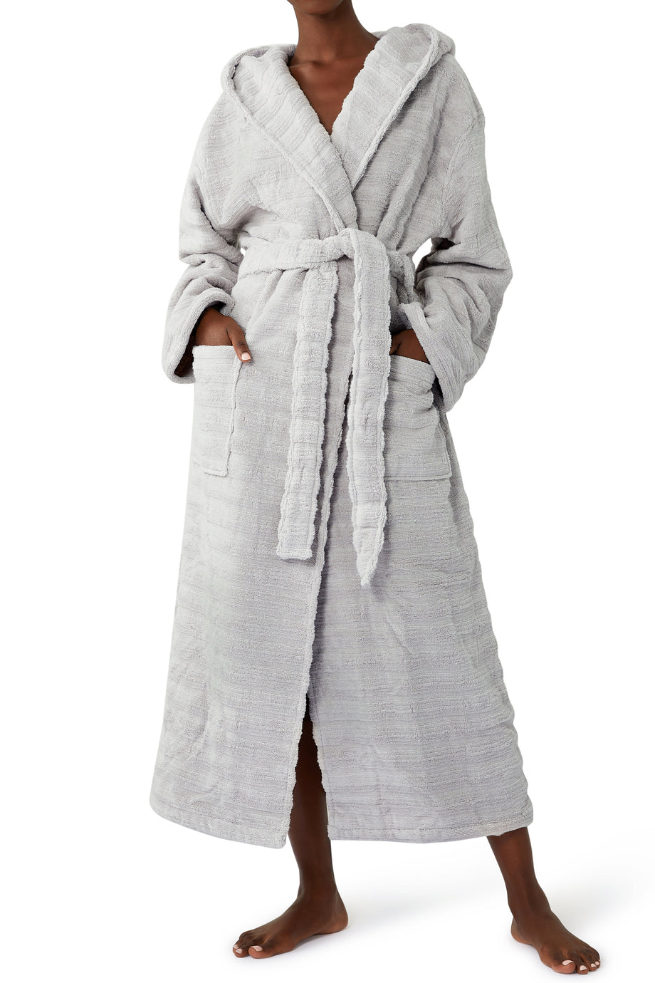 Ribbed Hydrocotton Bornoz – Lüks ve Rahat Banyo Bornozu
