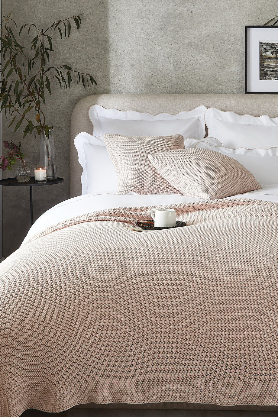 Yumuşak Pamuklu Lyra Örgü Atkı ile Şık ve Konforlu Dekorasyon, Pembe