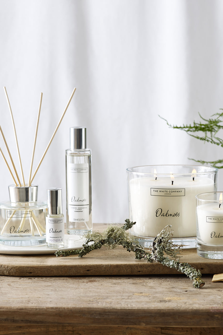 Oakmoss Büyük Mum Doğanın Sıcak ve Rahatlatıcı Kokusu