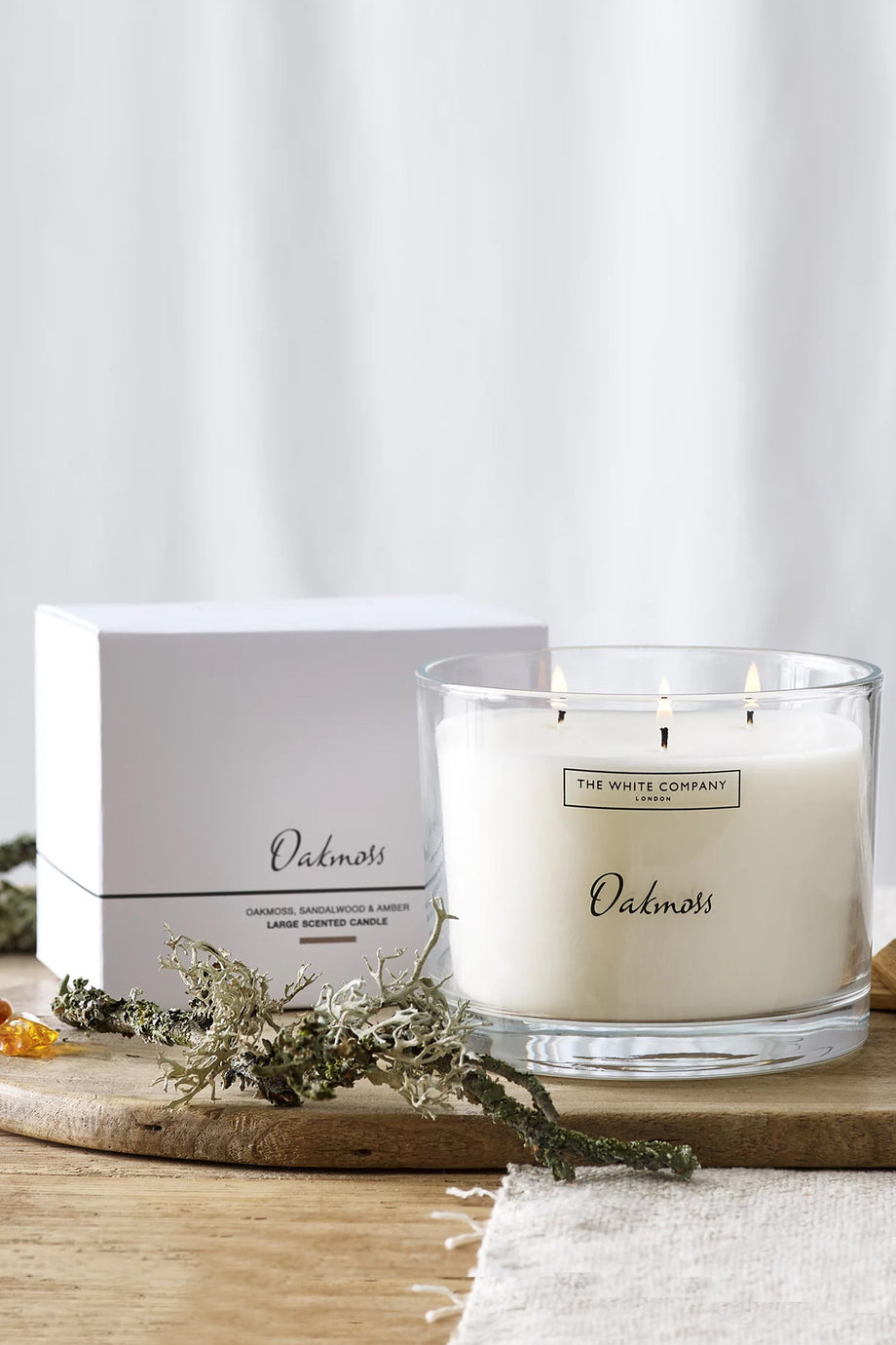 Oakmoss Büyük Mum Doğanın Sıcak ve Rahatlatıcı Kokusu