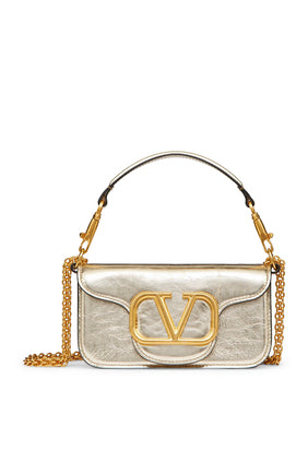 Valentino Garavani Locò Mini Omuz Çantası - Platin