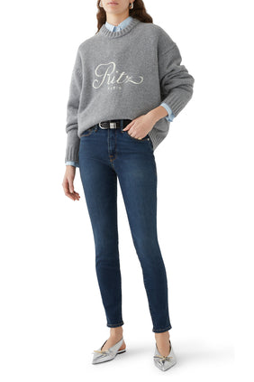 Şık Yüksek Bel Skinny Jean