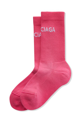 Balenciaga Logo Tenis Çorapları