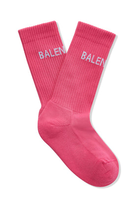Balenciaga Logo Tenis Çorapları