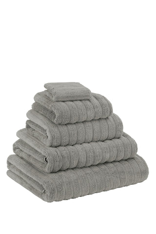 Hydrocotton Yumuşak Gri Havlu Kabarık, Emici ve Çabuk Kuruyan %100 Pamuklu Havlu