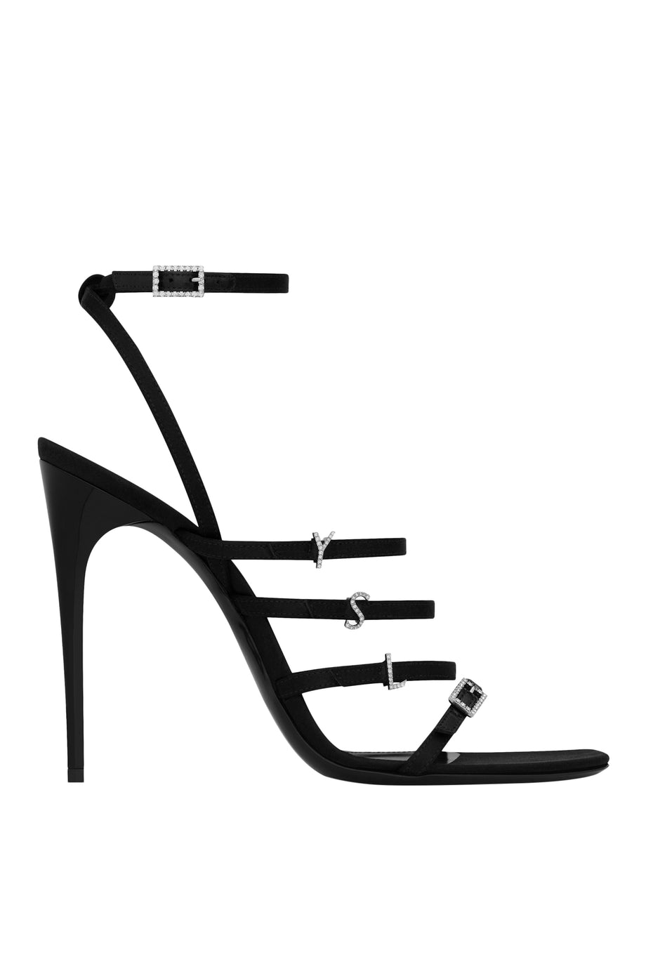 Saint Laurent Jerry 110 İpek Krepe Sandalet