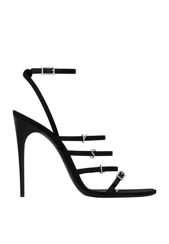 Saint Laurent Jerry 110 İpek Krepe Sandalet