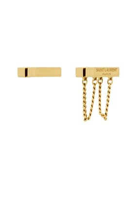 Asimetrik Stud Küpeler - Saint Laurent
