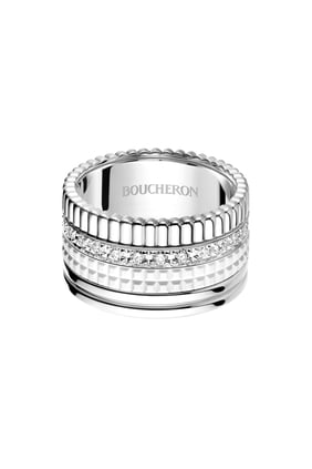 Boucheron Quatre Beyaz Altın ve Pırlanta Yüzük