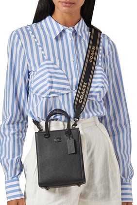 Siyah Deri Tote Çanta 16