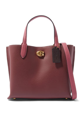 Willow Tote 24 - Şarap Renkli Kadın Çantası
