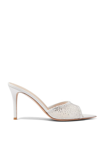 Rania 85 Topuklu Mules - Off White