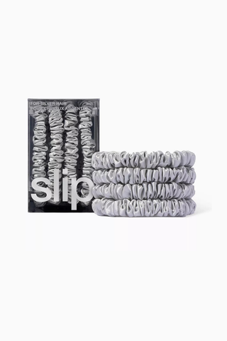 Lüks İpek Saç Lastiği Seti 4’lü Set, Zarif Topuzlar İçin, Lifli Dut İpeği